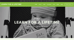 Desktop Screenshot of learnforalifetimelc.com